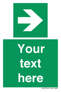 Custom Arrow Right Sign